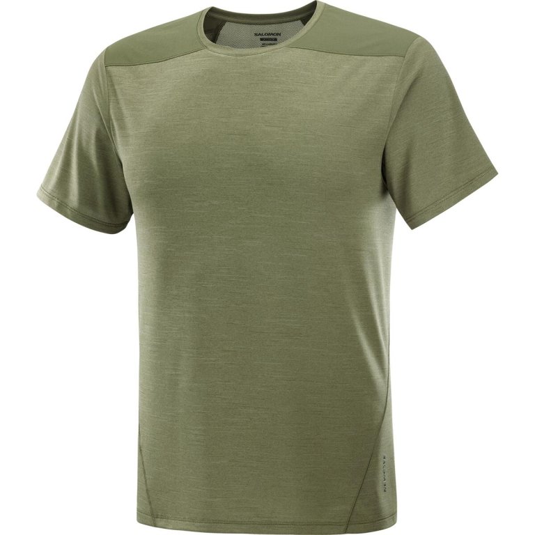 Футболка Salomon Outline SS Tee M - зелена