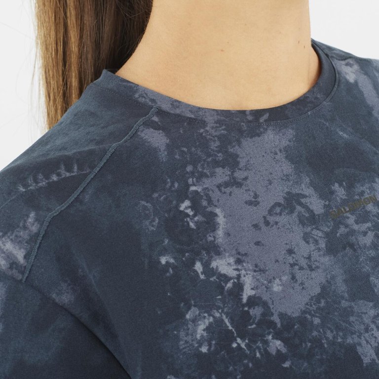 Футболка Salomon Trackline SS Tee W - синя