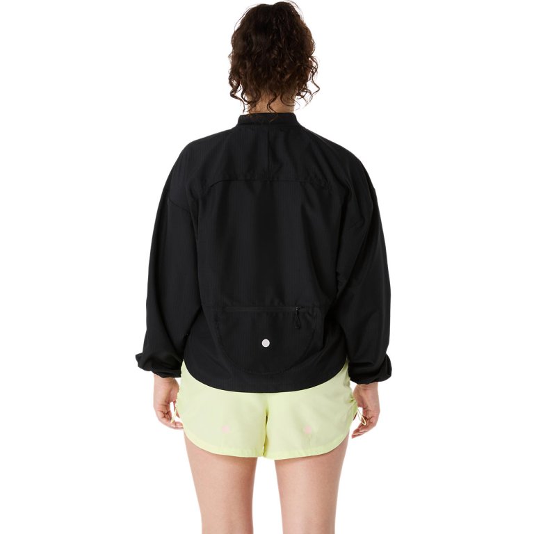Куртка Asics Nagino Run Adjustable Jacket W - чорна