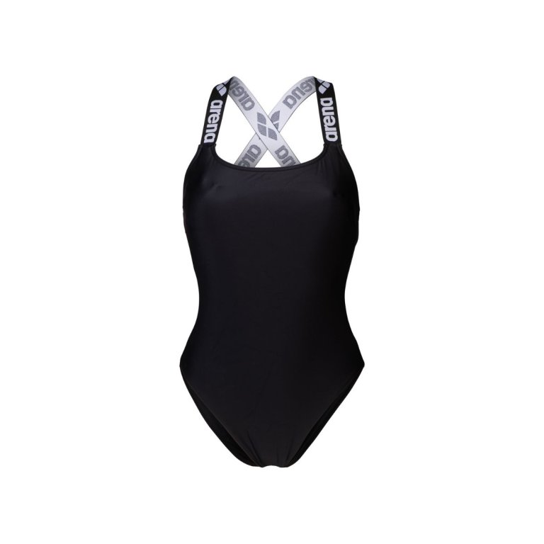 Plavky Arena Elastic Solid Swimsuit W - černá