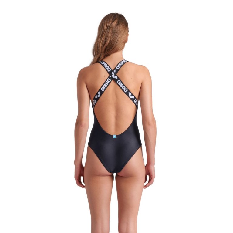 Plavky Arena Elastic Solid Swimsuit W - černá