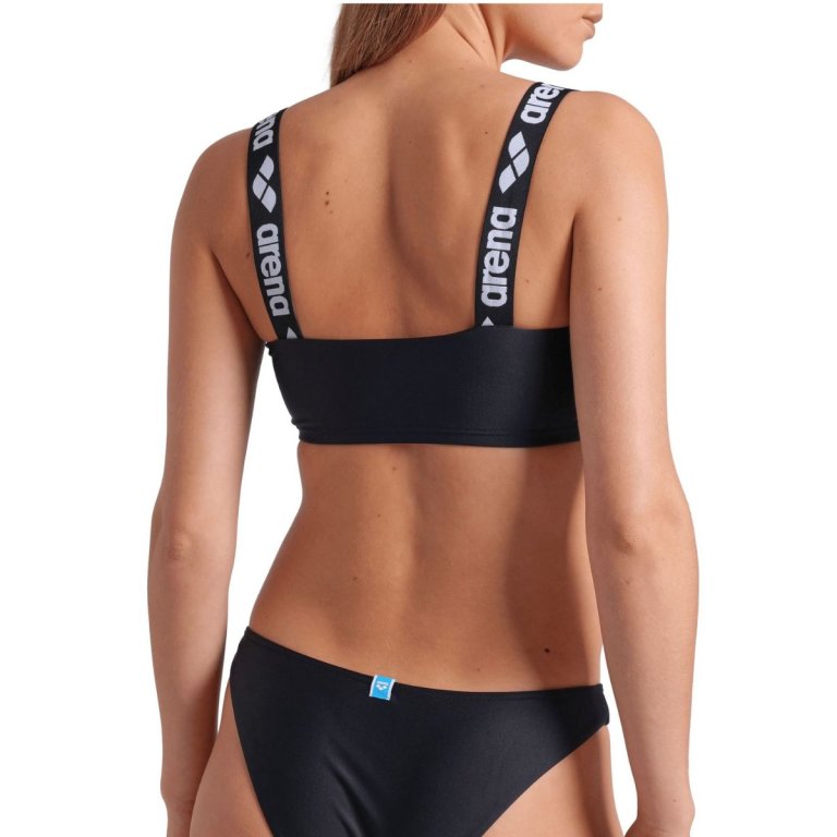 Plavky Arena Elastic Solid Bikini Bandeau W - černá