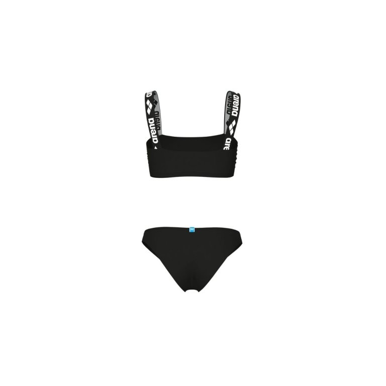 Plavky Arena Elastic Solid Bikini Bandeau W - černá