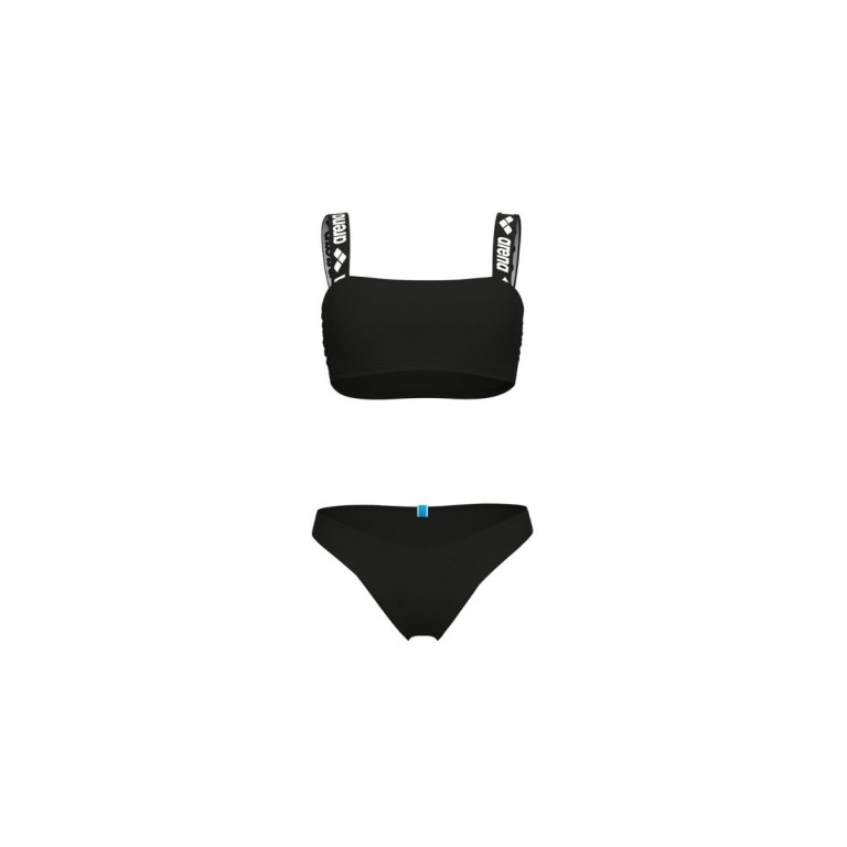 Plavky Arena Elastic Solid Bikini Bandeau W - černá