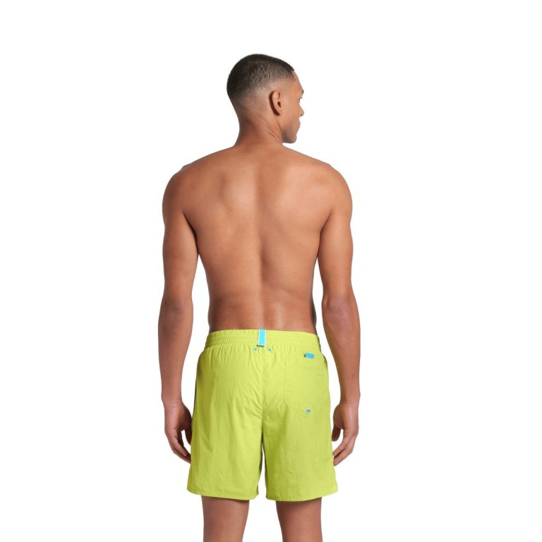 Plavky Arena Men's Fundamentals Logo R Beach Boxer - zelená