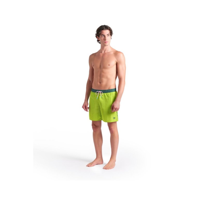 Plavky Arena Team Stripe Beach Boxer M - zelená