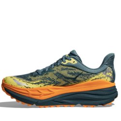 Кросівки Hoka Stinson 7 M - зелено/помаранчеві