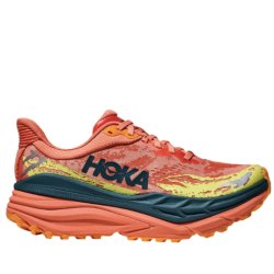 Кросівки Hoka Stinson 7 W - помаранчево/зелені