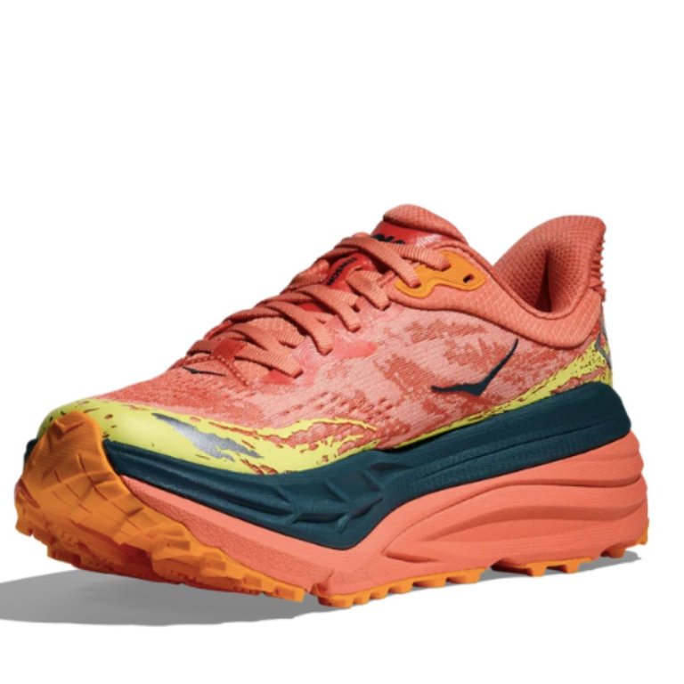 Кросівки Hoka Stinson 7 W - помаранчево/зелені