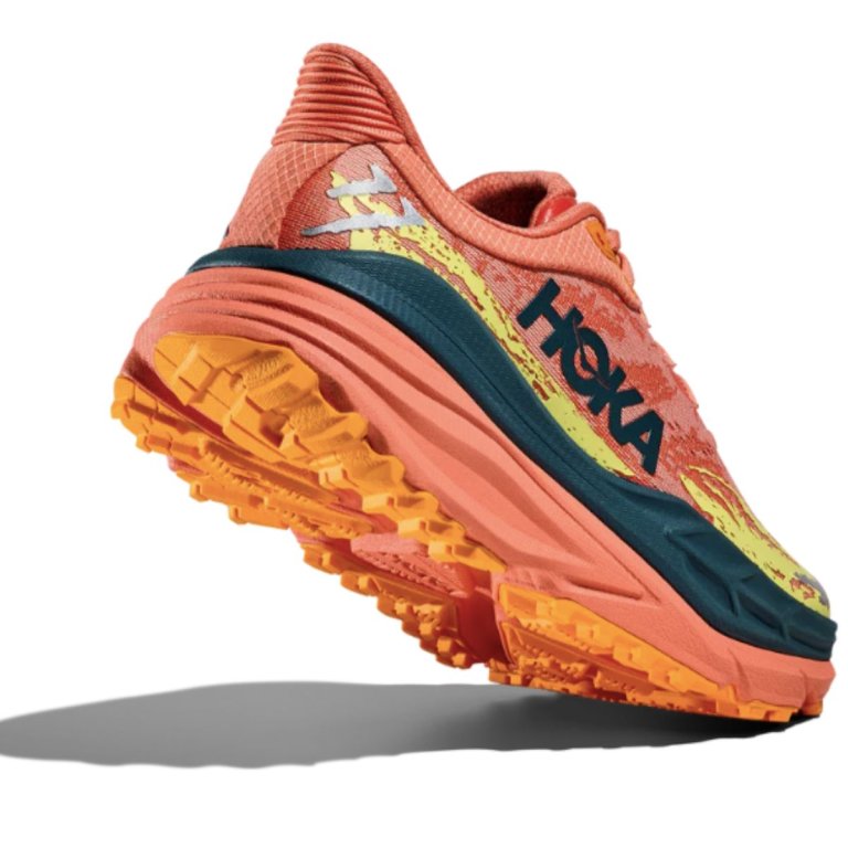 Кросівки Hoka Stinson 7 W - помаранчево/зелені