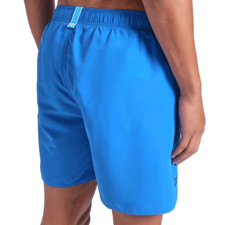 Plavky Arena Fundamentals Logo Boxer M - modrá