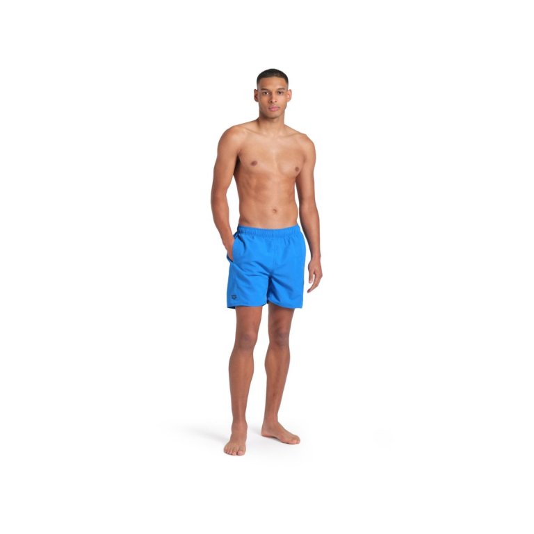 Plavky Arena Fundamentals Logo Boxer M - modrá