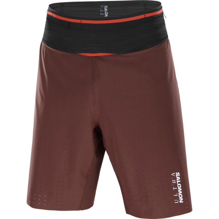 Шорти Salomon S/LAB Ultra 2In1 Short M - коричневі