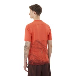Футболка Salomon S/LAB Ultra Print Tee M - помаранчева