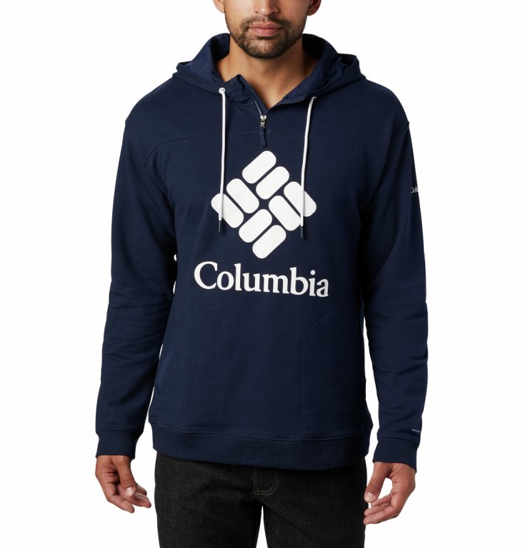 Кофта з французької махрової тканини Columbia Lodge™ - синій/білий