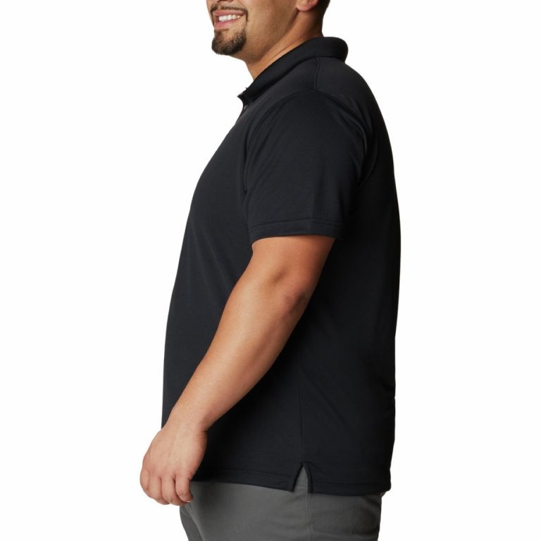 Футболка Columbia Utilizer™ Polo M (плюс розмір) - чорна