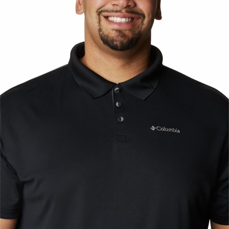 Футболка Columbia Utilizer™ Polo M (плюс розмір) - чорна