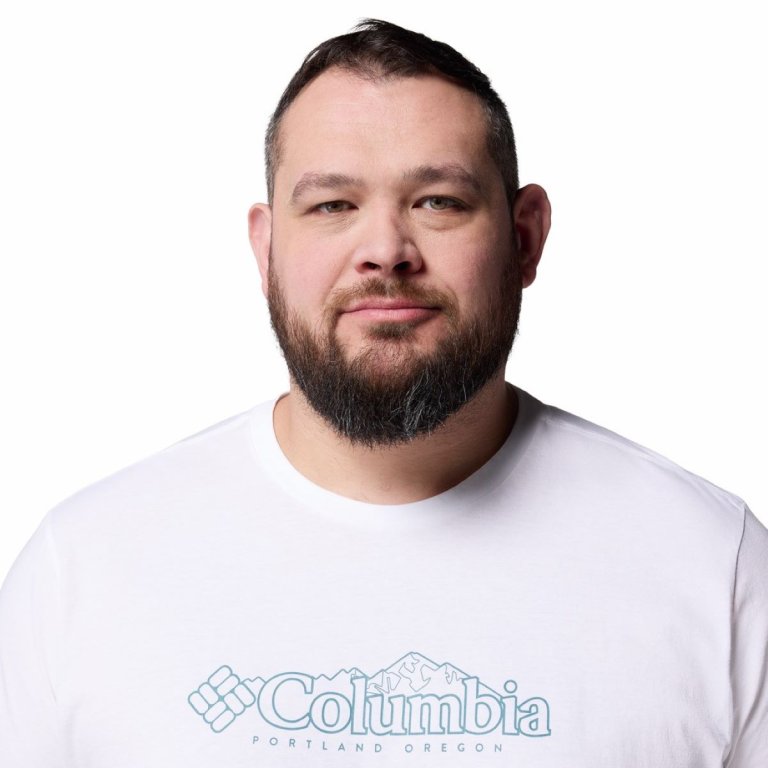 Футболка Columbia CSC™ Seasonal Logo Tee M (великий розмір) - біла