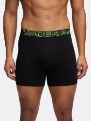 Труси Under Armour Performance Cotton 6In 3Pk Boxer Briefs M - чорні