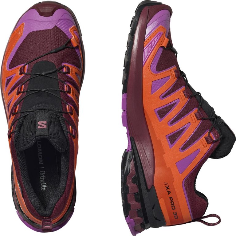 Кросівки Salomon Xa Pro 3D V9 GTX W - помаранчево/фіолетові