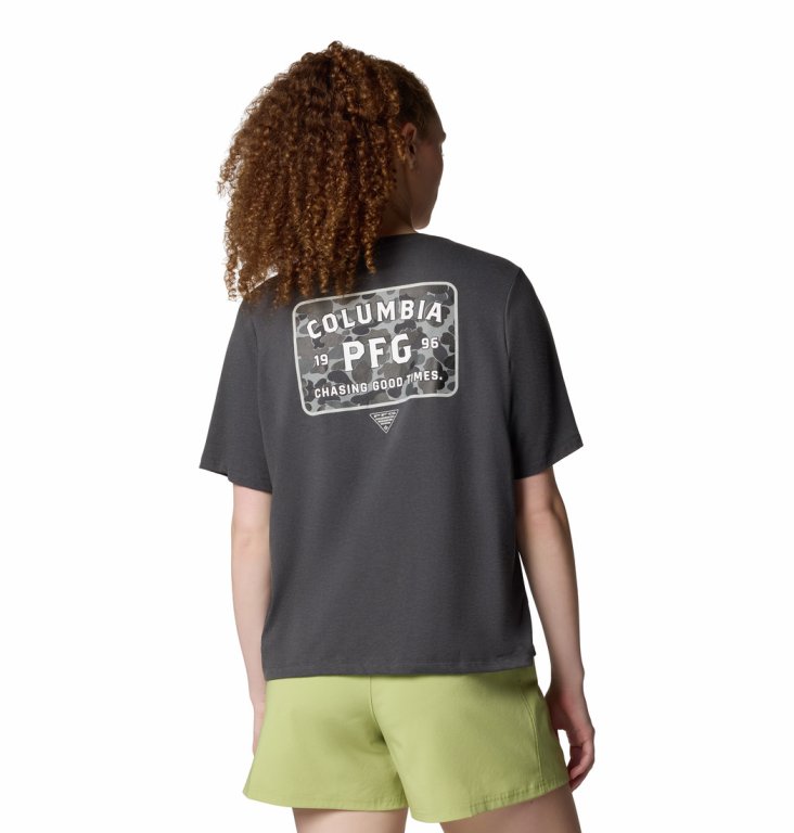 Футболка Columbia PFG Uncharted™ Graphic Tee W - сіра