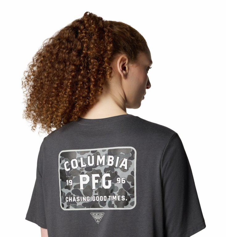 Футболка Columbia PFG Uncharted™ Graphic Tee W - сіра