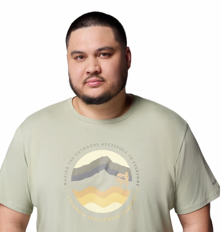 Футболка Columbia Path Lake™ Graphic Tee II M - бежева (великий розмір)