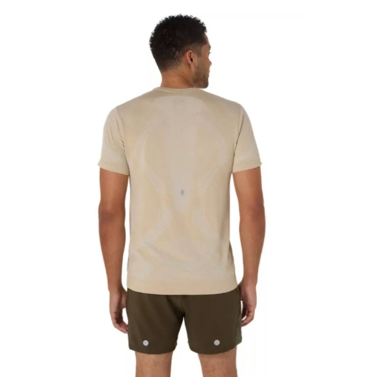 Футболка Asics Road Seamless Ss Top M - бежева