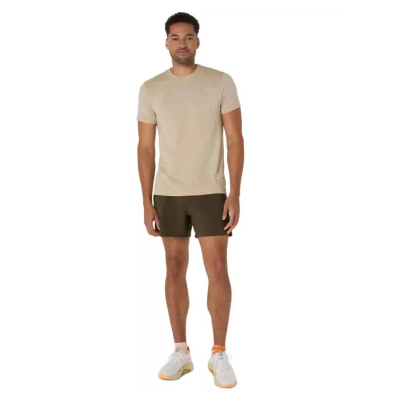 Футболка Asics Road Seamless Ss Top M - бежева