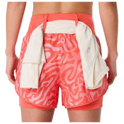 Шорти Asics Road All Over Print 2-N-1 3.5In Short W - помаранчеві