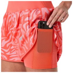 Шорти Asics Road All Over Print 2-N-1 3.5In Short W - помаранчеві