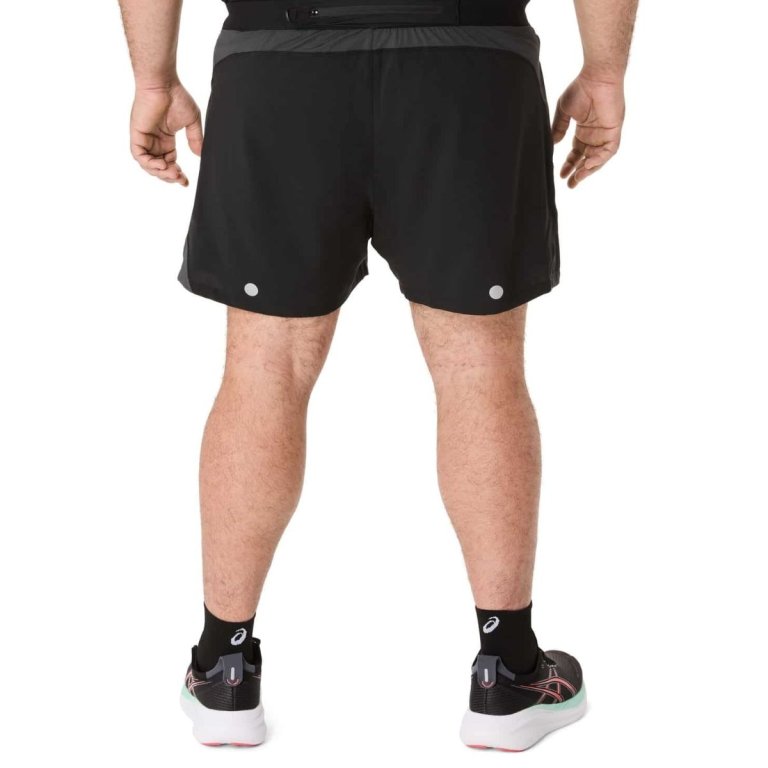 Шорти Asics Road 5In Short M - чорно / сірі