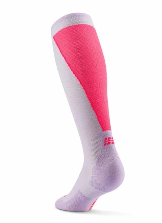 Шкарпетки CEP Ultralight 4.0 W - фіолетово/рожеві