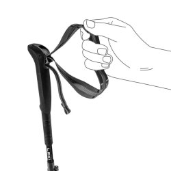 Трекінгові палиці Leki Skytera FX Carbon SL Compact - біло/чорні - 100 - 120 см