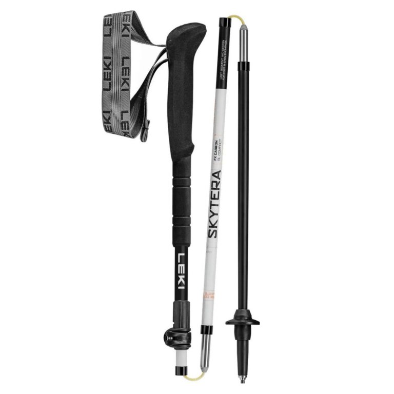 Трекінгові палиці Leki Skytera FX Carbon SL Compact - біло/чорні - 100 - 120 см