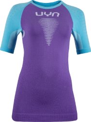 Футболка UYN Marathon OW Shirt SH SL W - фіолетово/синьо/біла