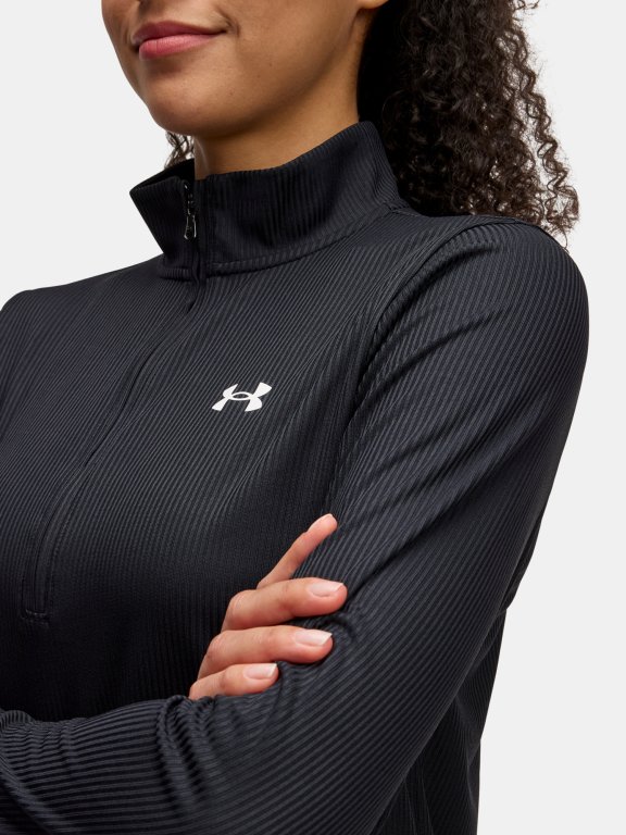 Футболка Under Armour Tech Rib 1/2 Zip Wmn Black