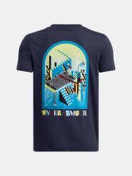 Футболка Under Armour Portal Logo SS Jr Blue