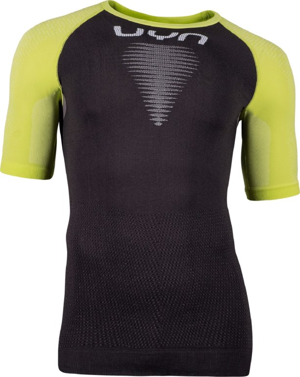 Футболка UYN Marathon OW Shirt SH SL M - чорно/жовто/біла