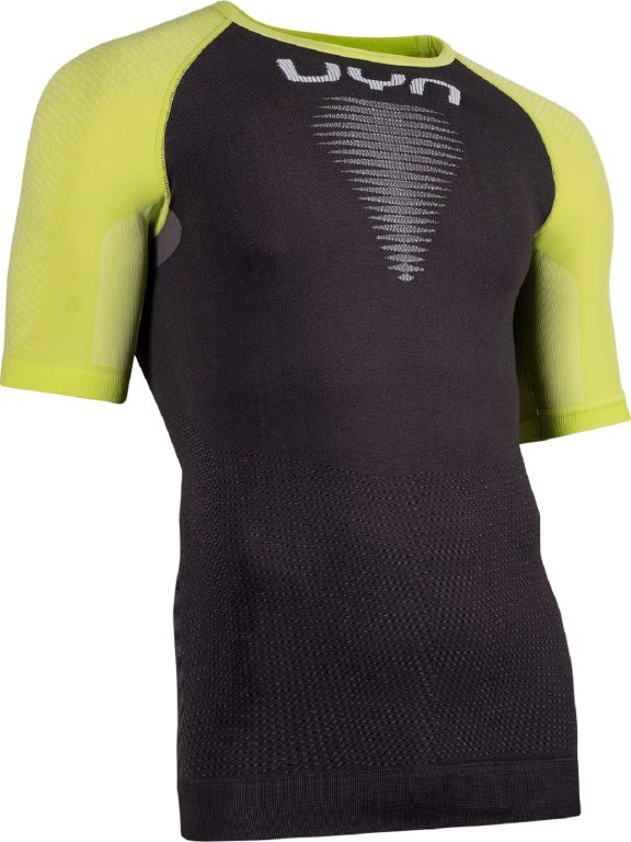 Футболка UYN Marathon OW Shirt SH SL M - чорно/жовто/біла