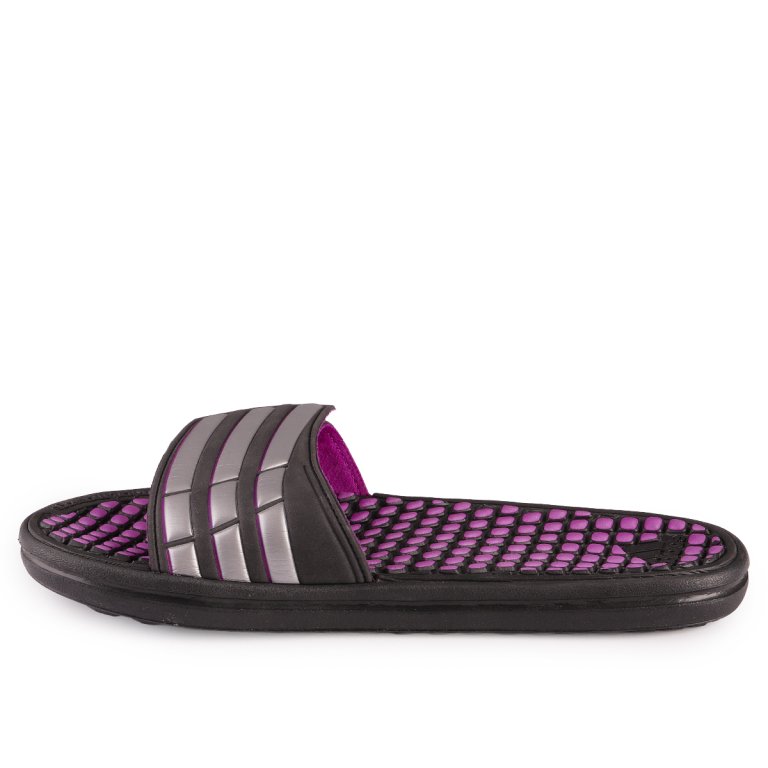 Шльопанці Adidas Q22941 Calissage 2 W - чорно/фіолетові