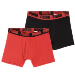 Боксерки Puma Everyday Basic Boxer 2 Pack M - червоно/чорні