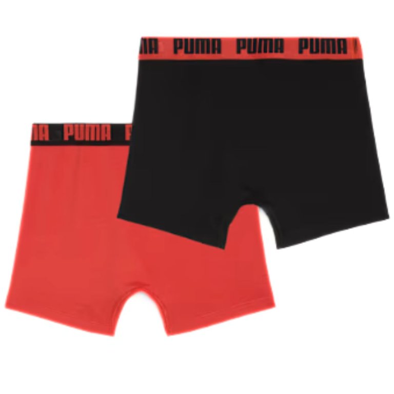 Боксерки Puma Everyday Basic Boxer 2 Pack M - червоно/чорні