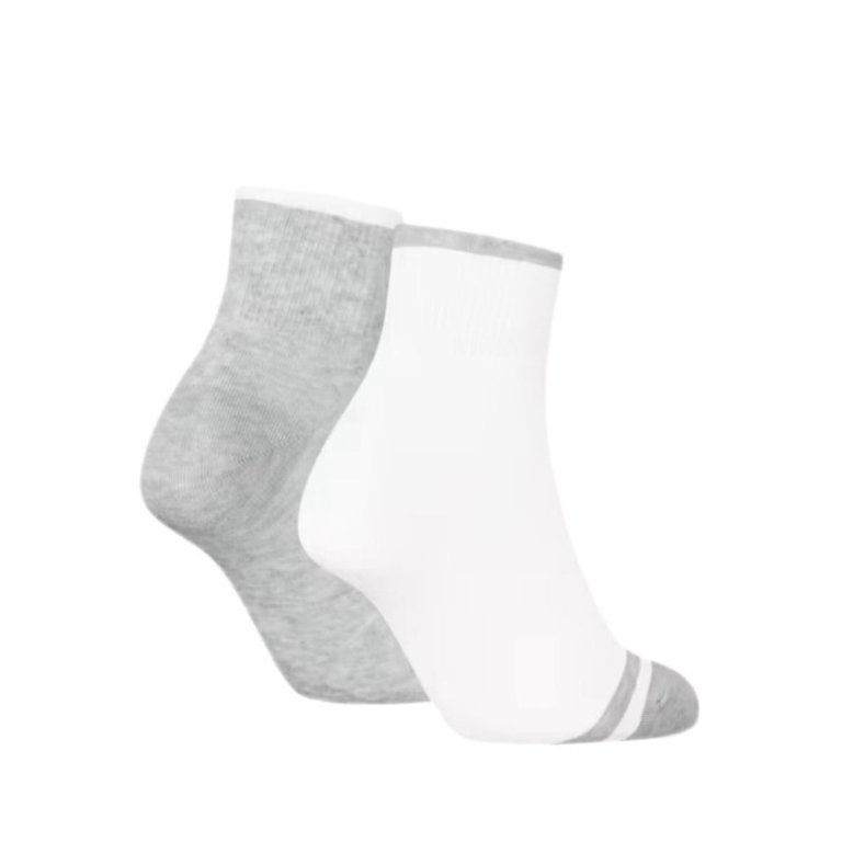 Шкарпетки Puma Heritage Toe Quarter 2 Pack W - сіро/білі