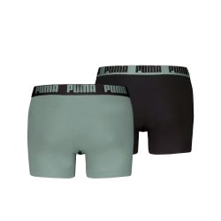 Боксерки Puma Everyday Basic Boxer 2 Pack M - зелено/чорні