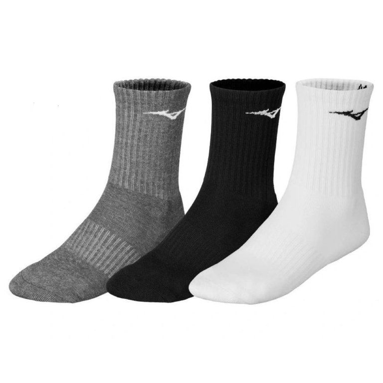 Шкарпетки Mizuno Training 3 Pack - біло/чорно/сірі