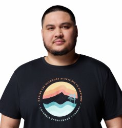 Футболка Columbia Path Lake™ Graphic Tee II M (великий розмір) - чорна