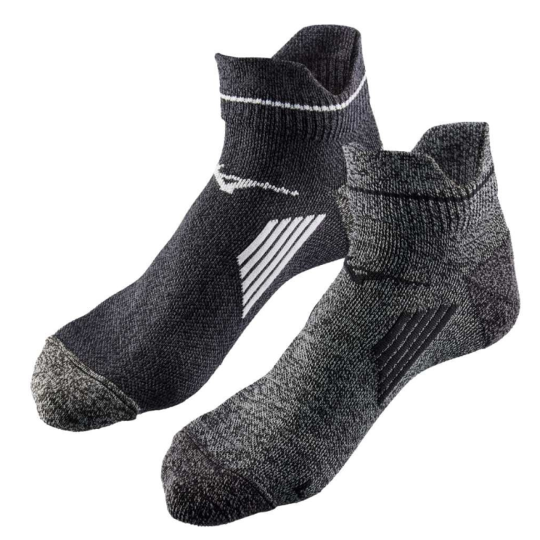Шкарпетки Mizuno Act Train Mid 2 Pack Socks - чорно/сірі