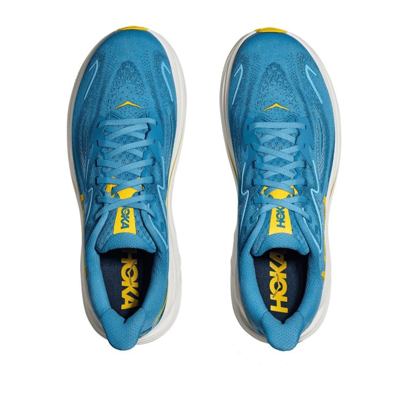 Кросівки Hoka Clifton 10 M - синьо/жовто