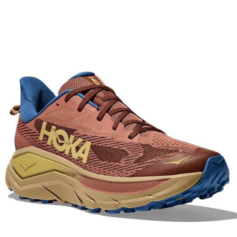 Кросівки Hoka Challenger 8 Wide M - коричнево/жовті